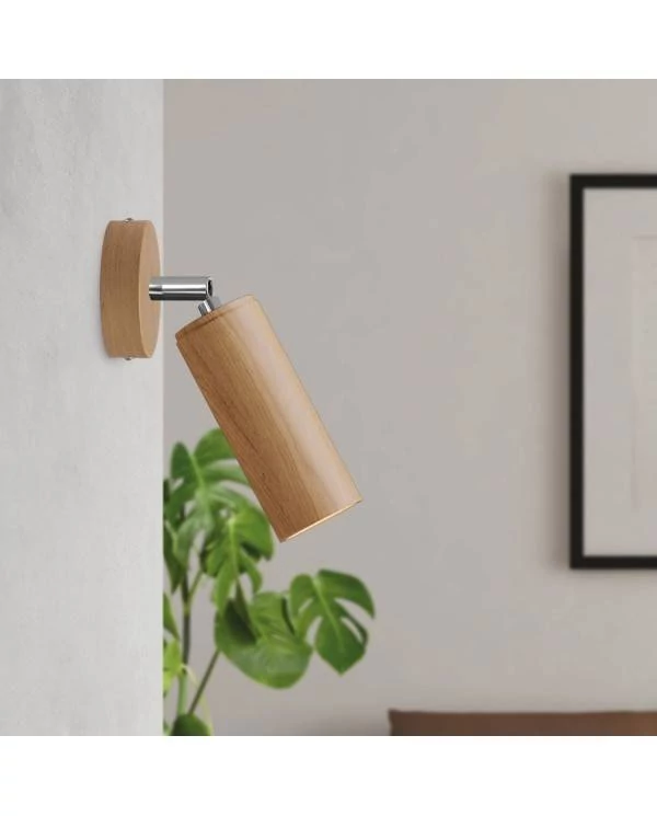 Fermaluce Wood foco orientable en madera