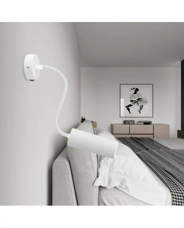 Lámpara Fermaluce Flex 30 con rosetón con interruptor y foco