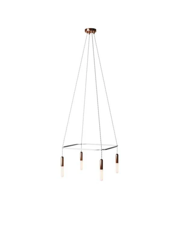 Cage  P-Light Lámpara de Araña de 4 caídas