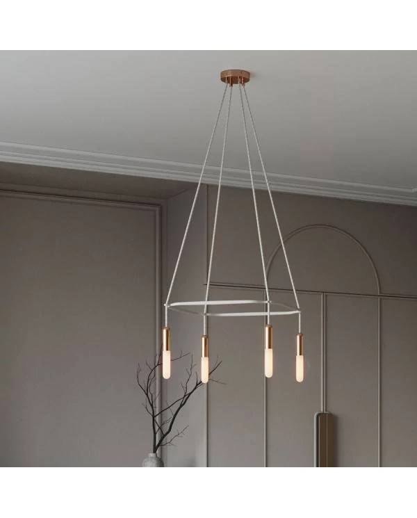 Cage  P-Light Lámpara de Araña de 4 caídas