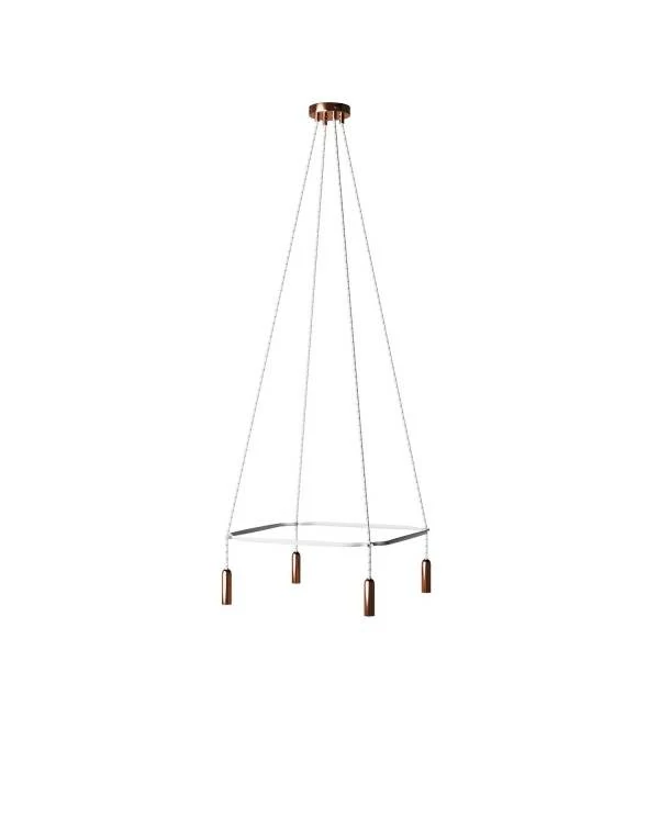 Cage  P-Light Lámpara de Araña de 4 caídas