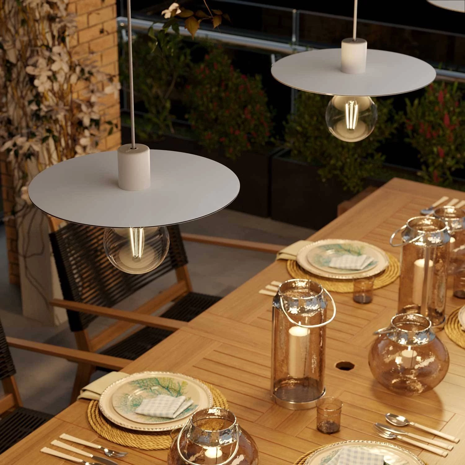 EIVA ELEGANT Lámpara de exterior con pantalla Ellepì