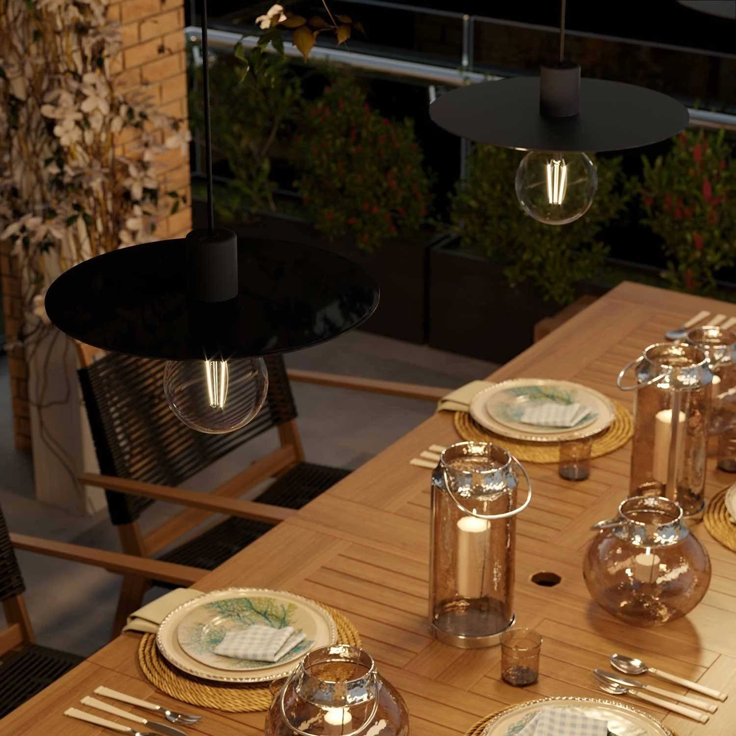 EIVA ELEGANT Lámpara de exterior con pantalla Ellepì