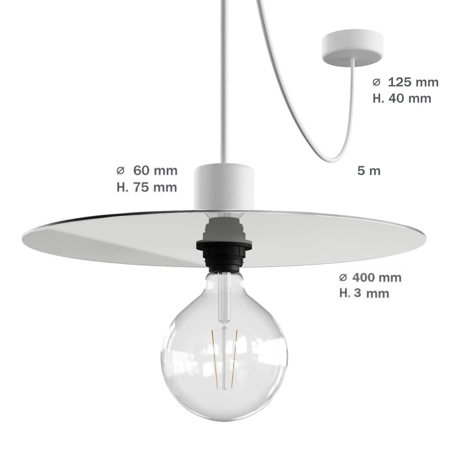 EIVA ELEGANT Lámpara de exterior con pantalla Ellepì