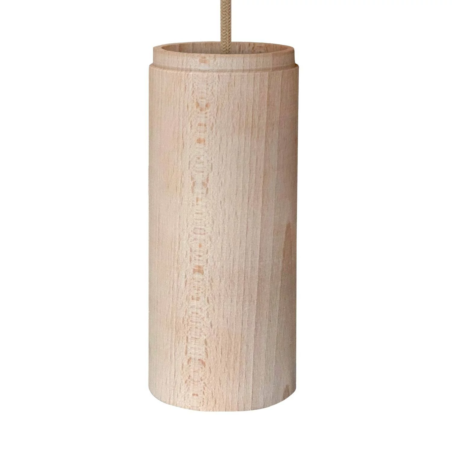 Pantalla de madera natural para focos E27