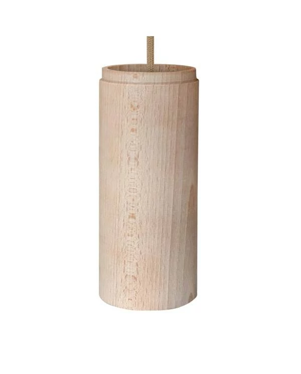 Pantalla de madera natural para focos E27