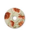 Mini pantalla plana Ellepì con diseños florales 'Blossom Haven', diámetro 24 cm - Made in Italy