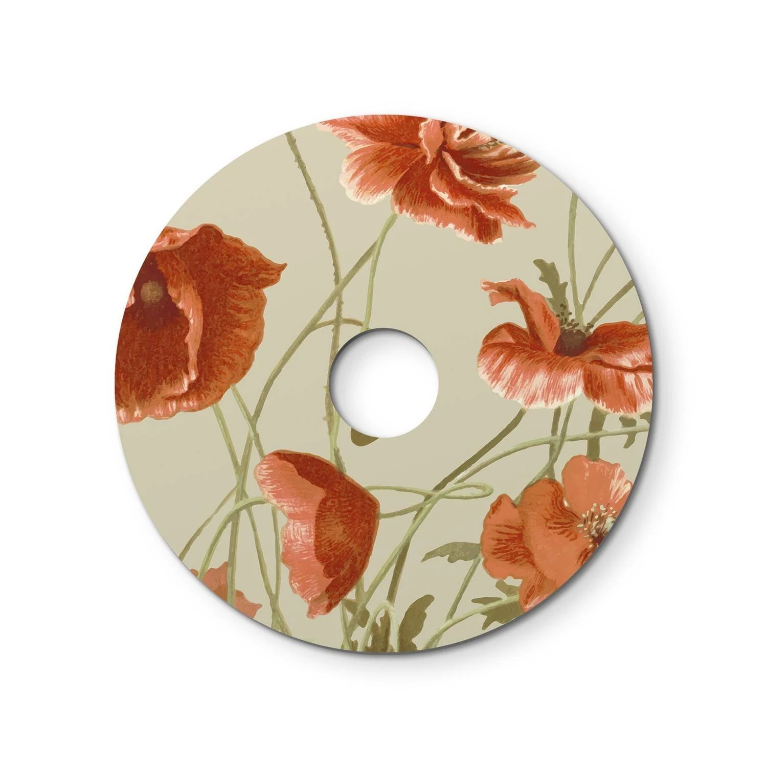 Pantalla mini Dibond con diseños florales