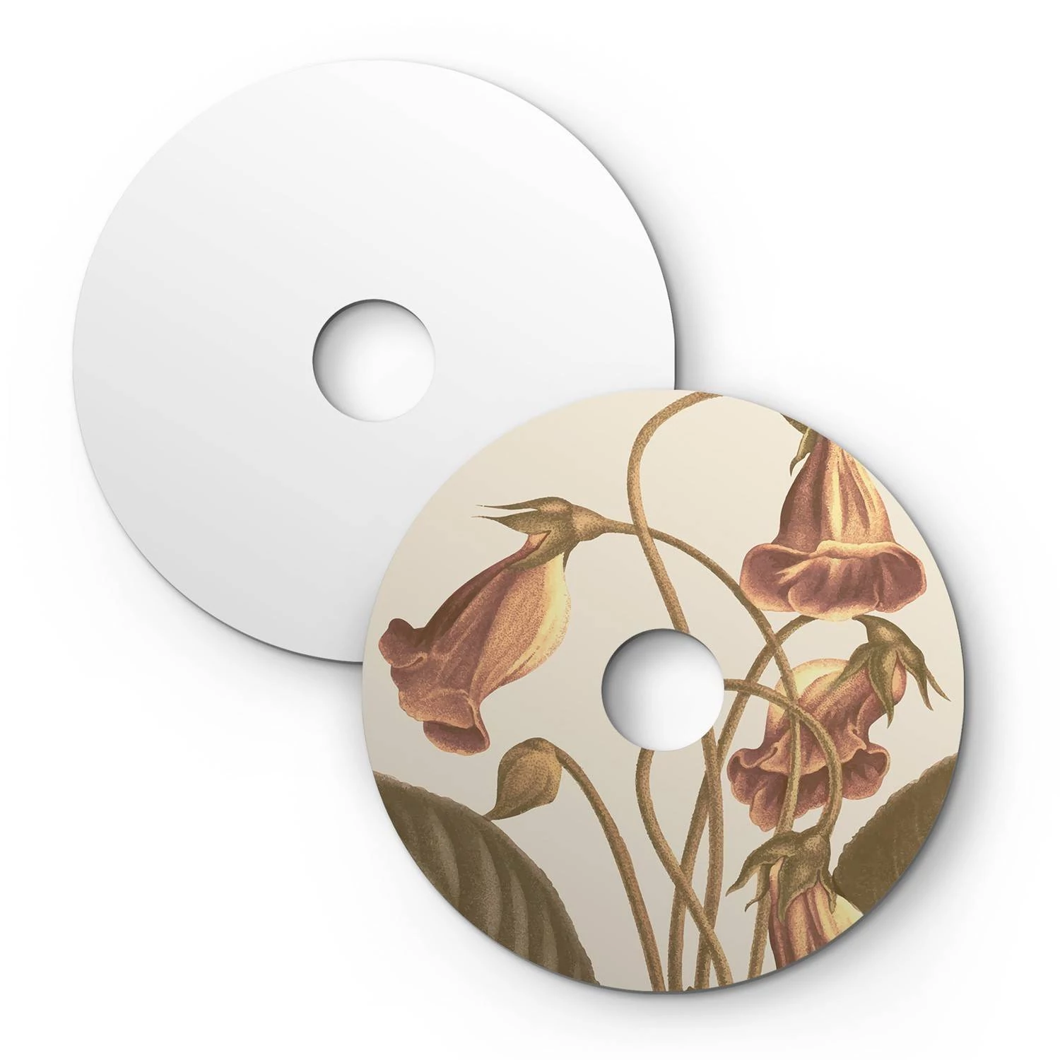 Pantalla mini Dibond con diseños florales