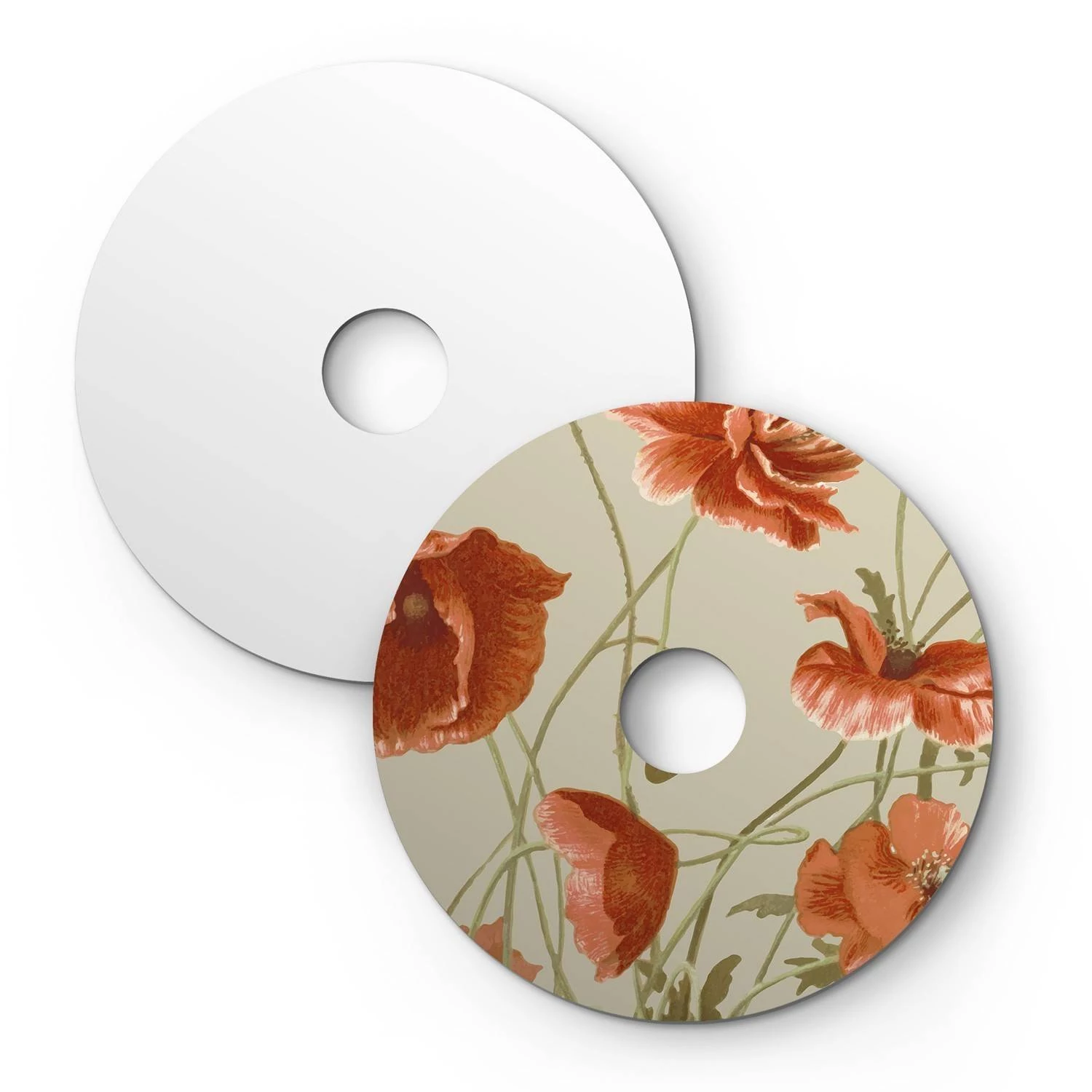 Pantalla mini Dibond con diseños florales