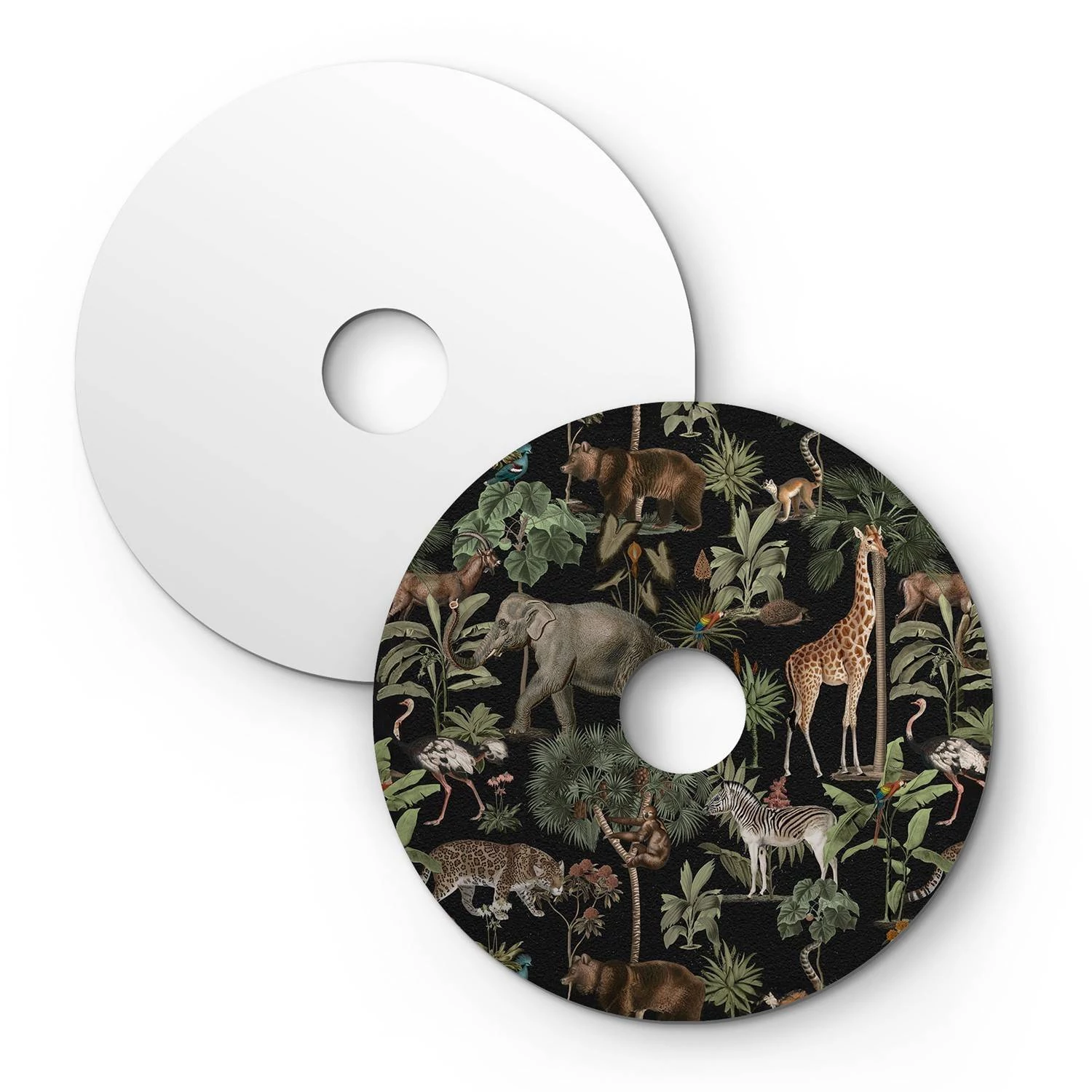 Pantalla Mini Dibond con diseños de animales.