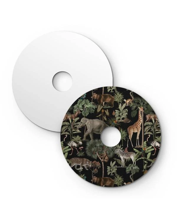 Pantalla Mini Dibond con diseños de animales.