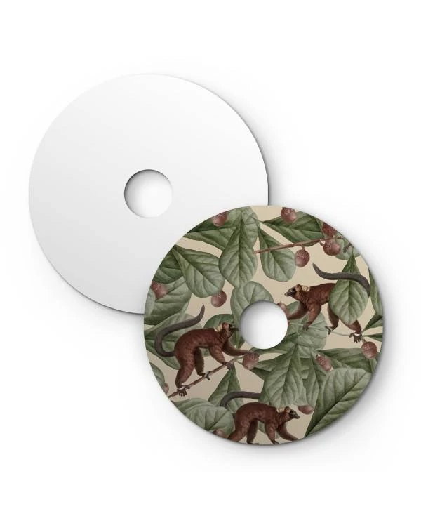 Pantalla Mini Dibond con diseños de animales.