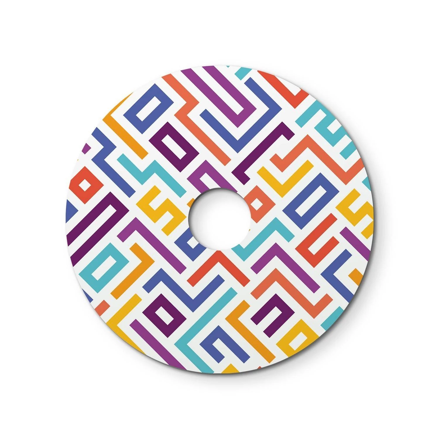 Mini pantalla Dibond con motivos geométricos