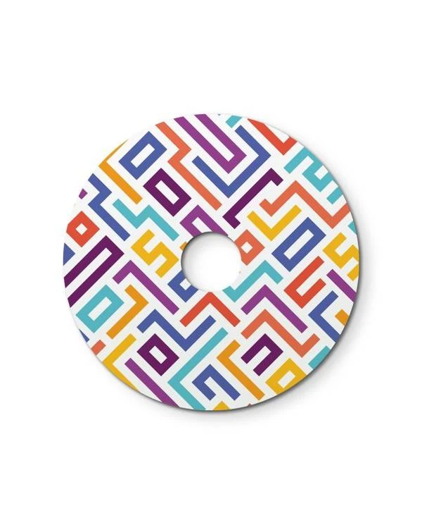 Mini pantalla Dibond con motivos geométricos
