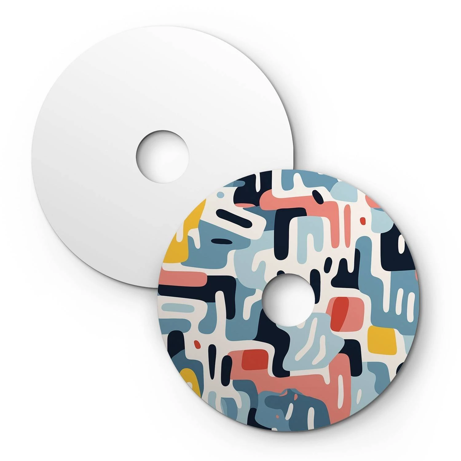Mini pantalla Dibond con motivos geométricos