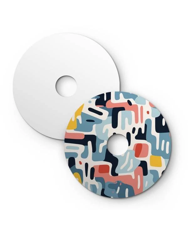 Mini pantalla Dibond con motivos geométricos