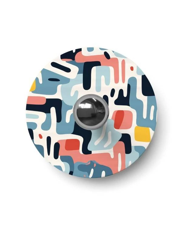 Mini pantalla Dibond con motivos geométricos