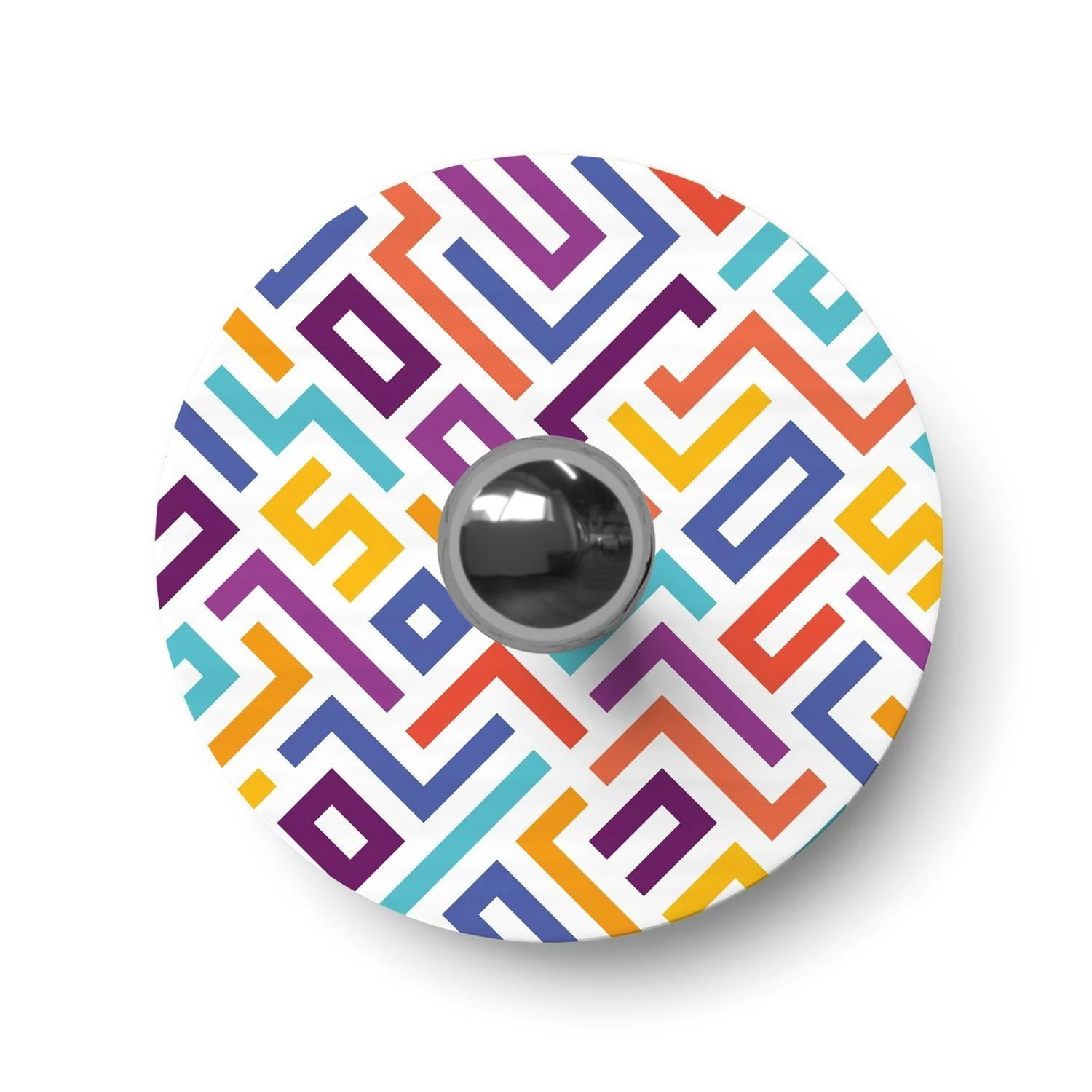 Mini pantalla Dibond con motivos geométricos