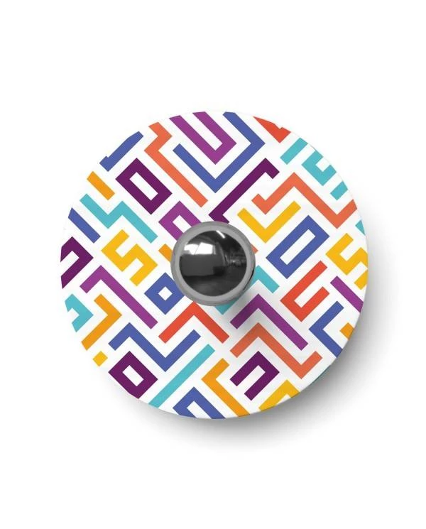 Mini pantalla Dibond con motivos geométricos