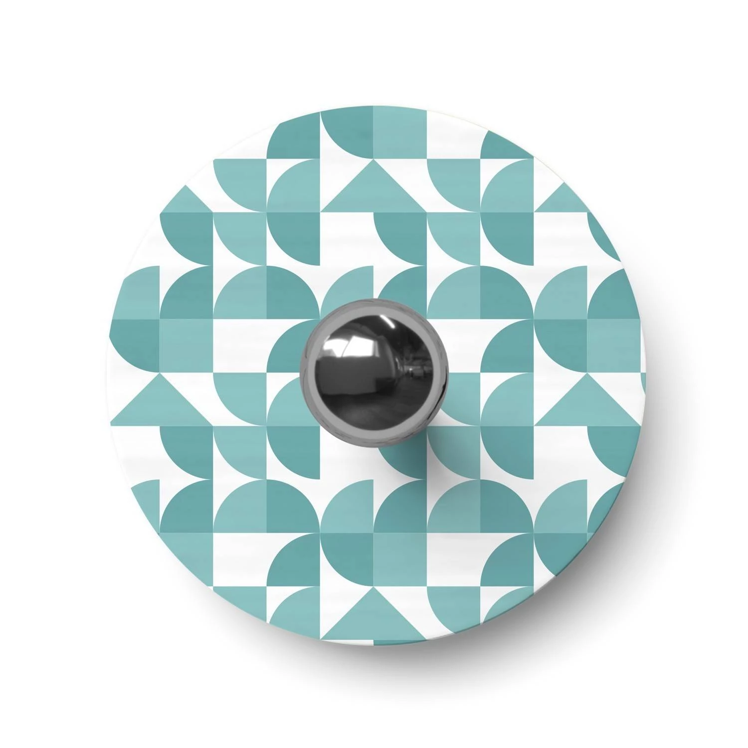 Mini pantalla Dibond con motivos geométricos