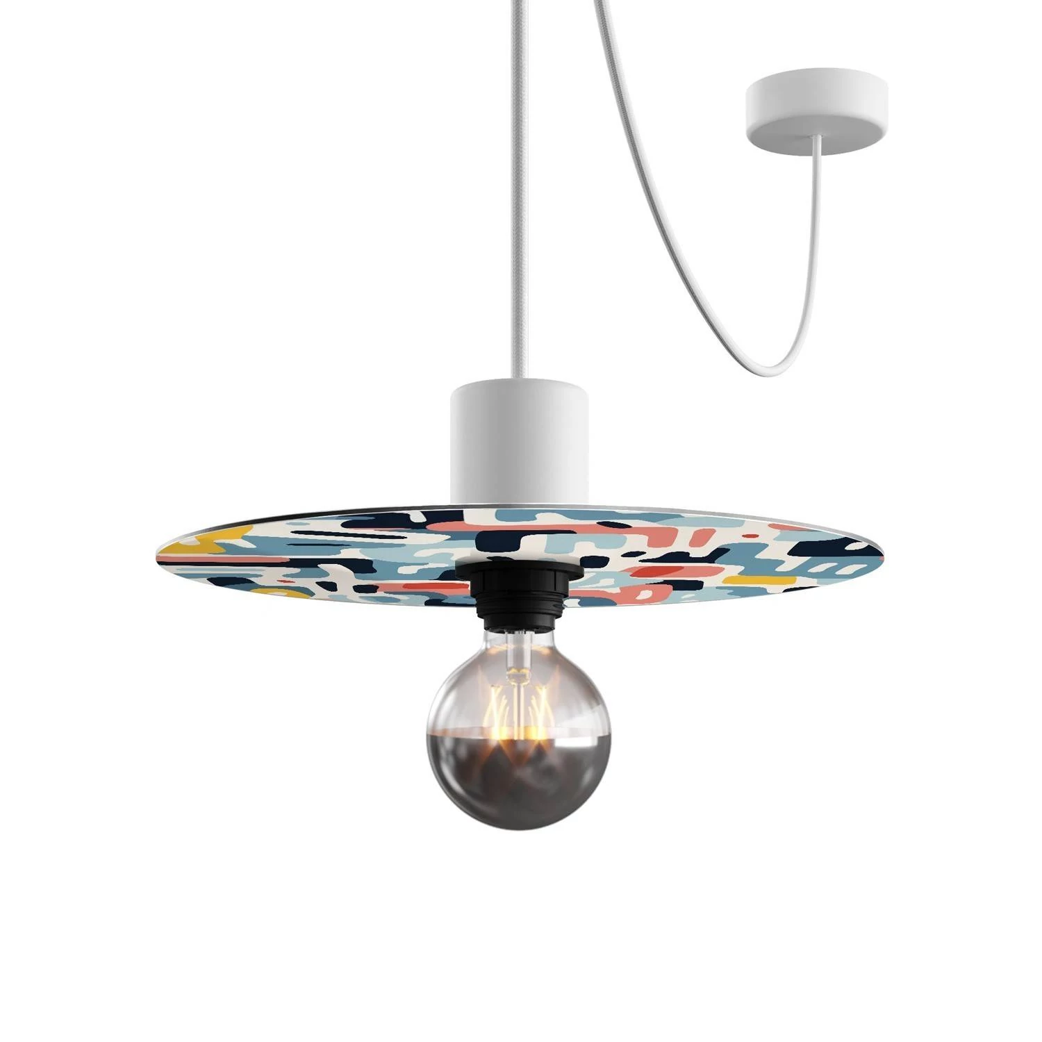 Mini pantalla Dibond con motivos geométricos