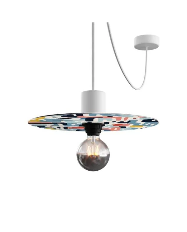 Mini pantalla Dibond con motivos geométricos