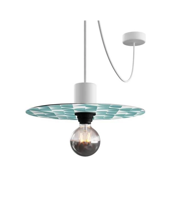 Mini pantalla Dibond con motivos geométricos