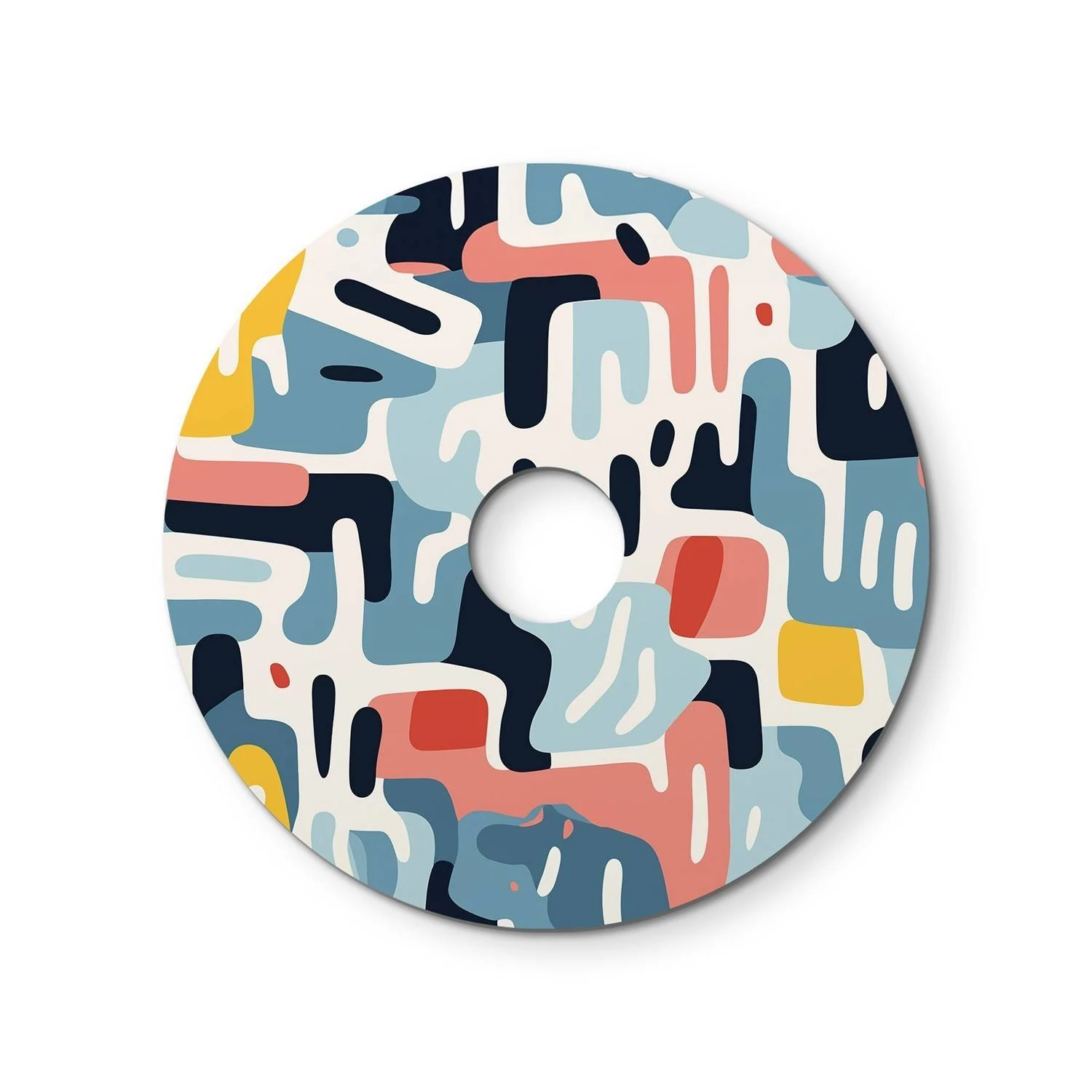 Mini pantalla Dibond con motivos geométricos