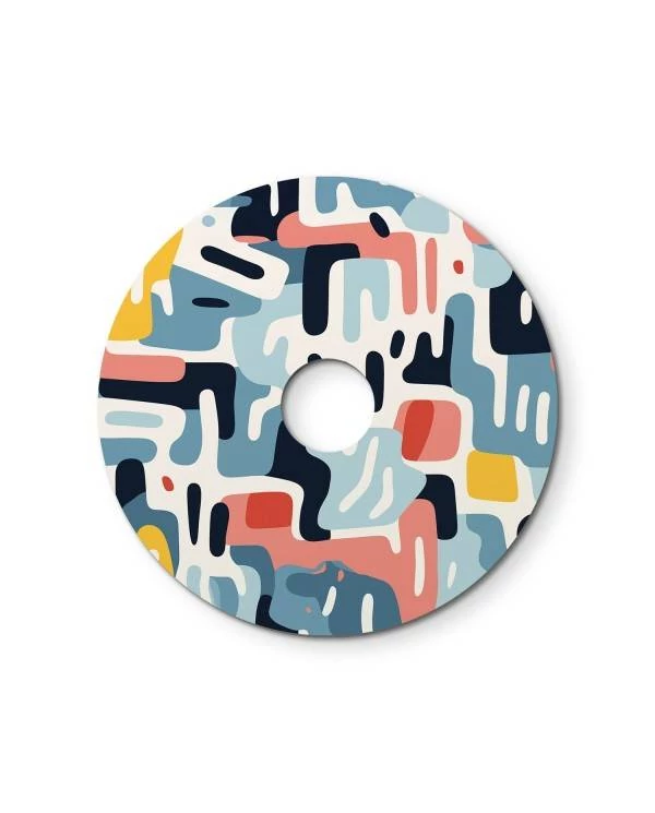 Mini pantalla Dibond con motivos geométricos