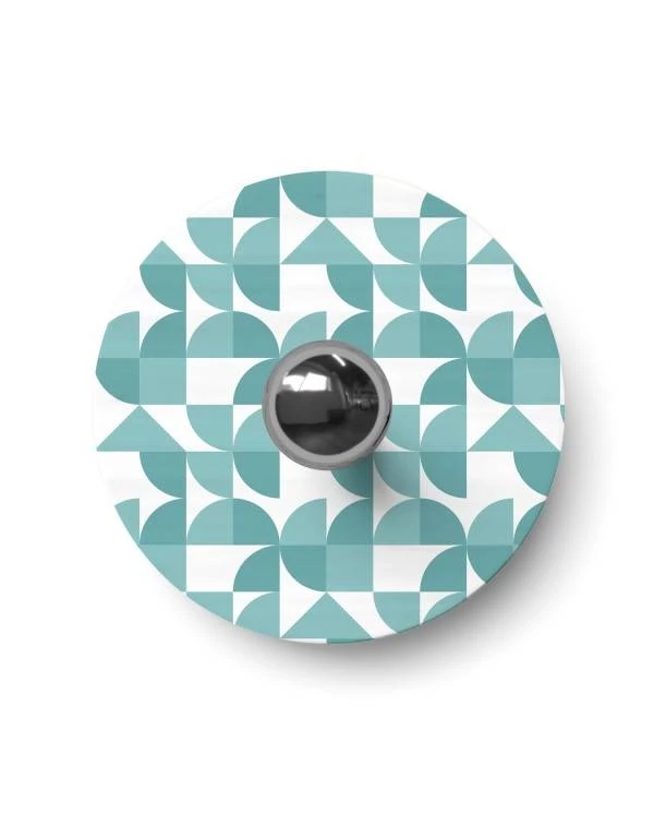 Aplique con pantalla con diseños geométricos IP44