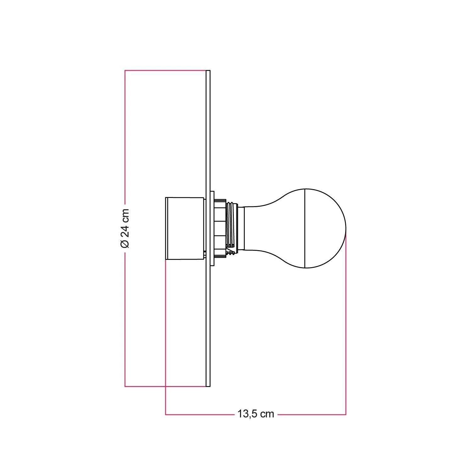 Aplique con pantalla con diseños geométricos IP44