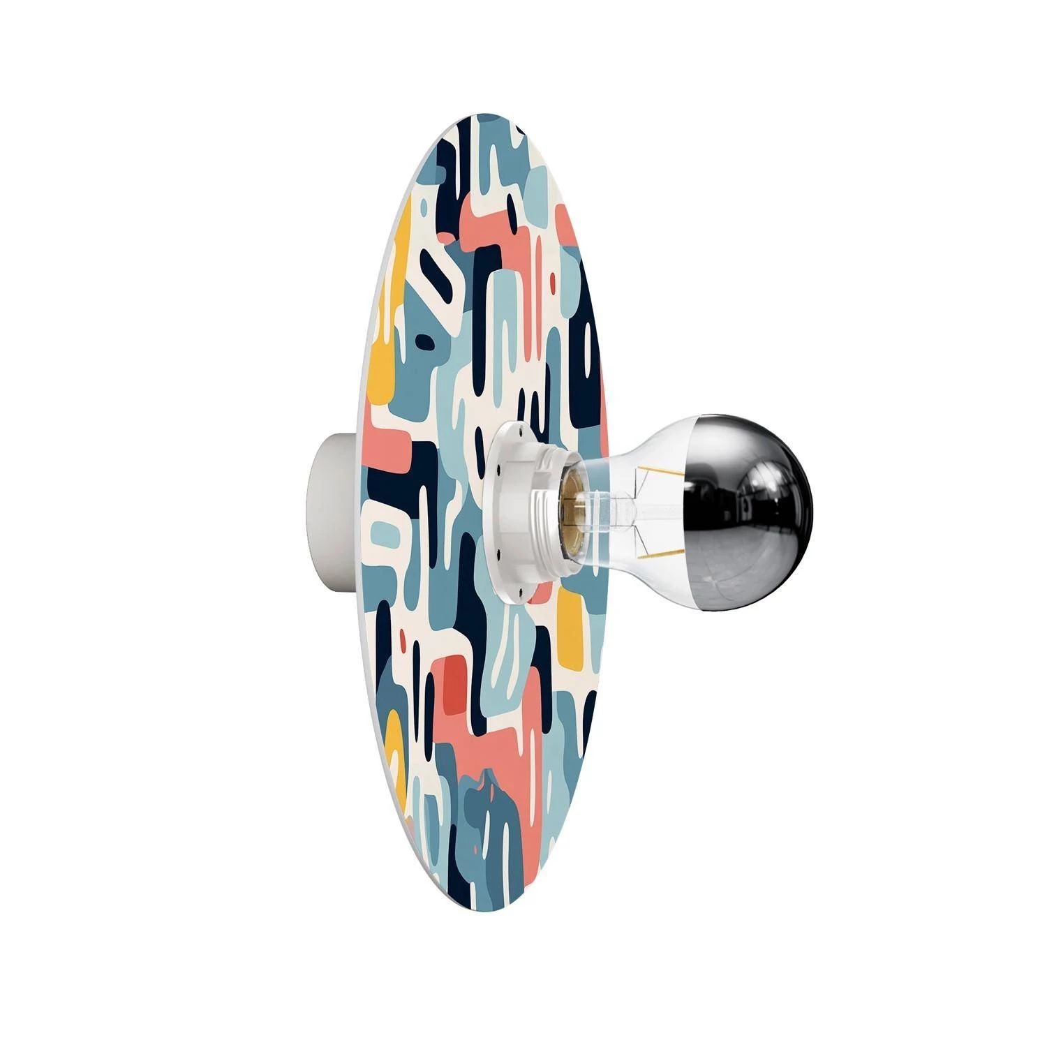 Aplique con pantalla con diseños geométricos IP44