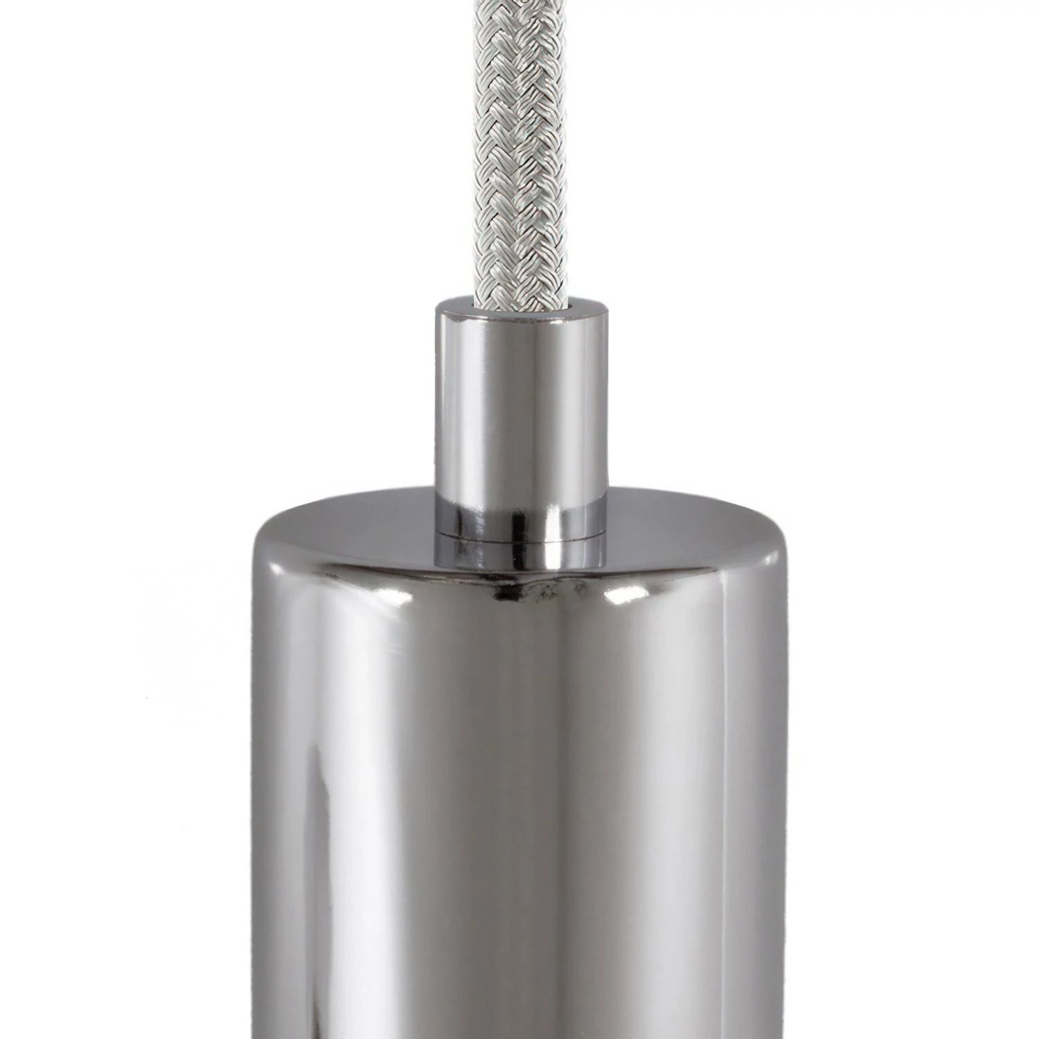 Abrazadera de cable de metal cilíndrico