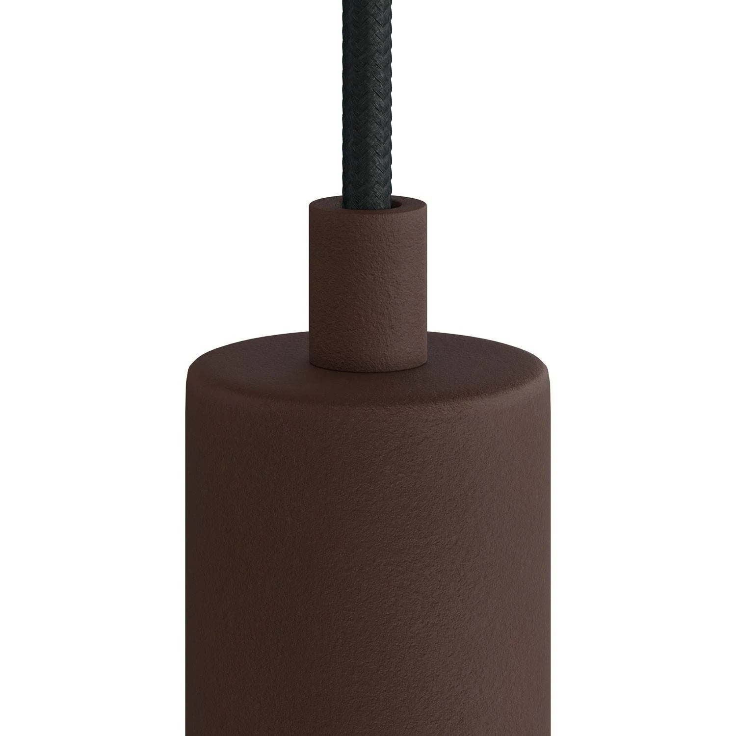 Abrazadera de cable de metal cilíndrico