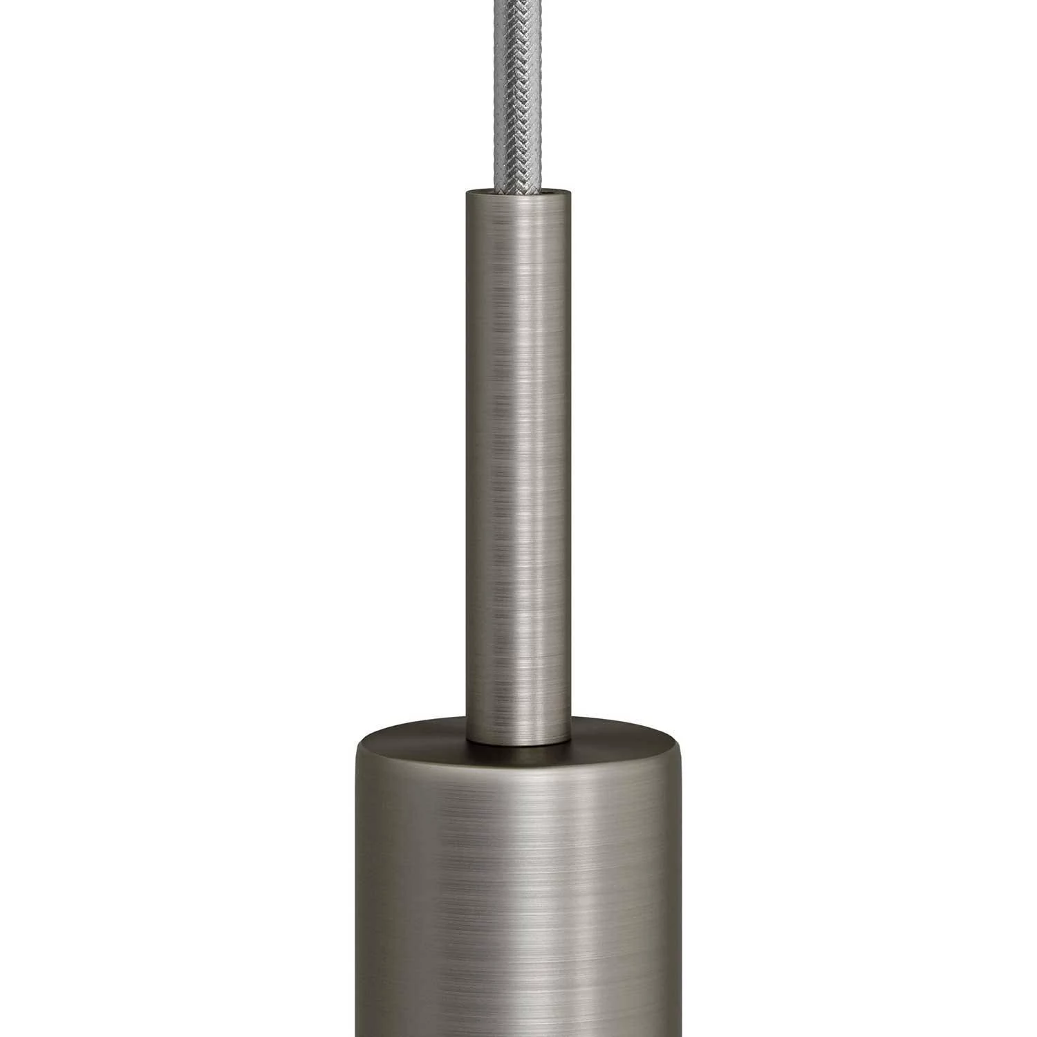 Abrazadera de cable metálico cilíndrico de 7 cm