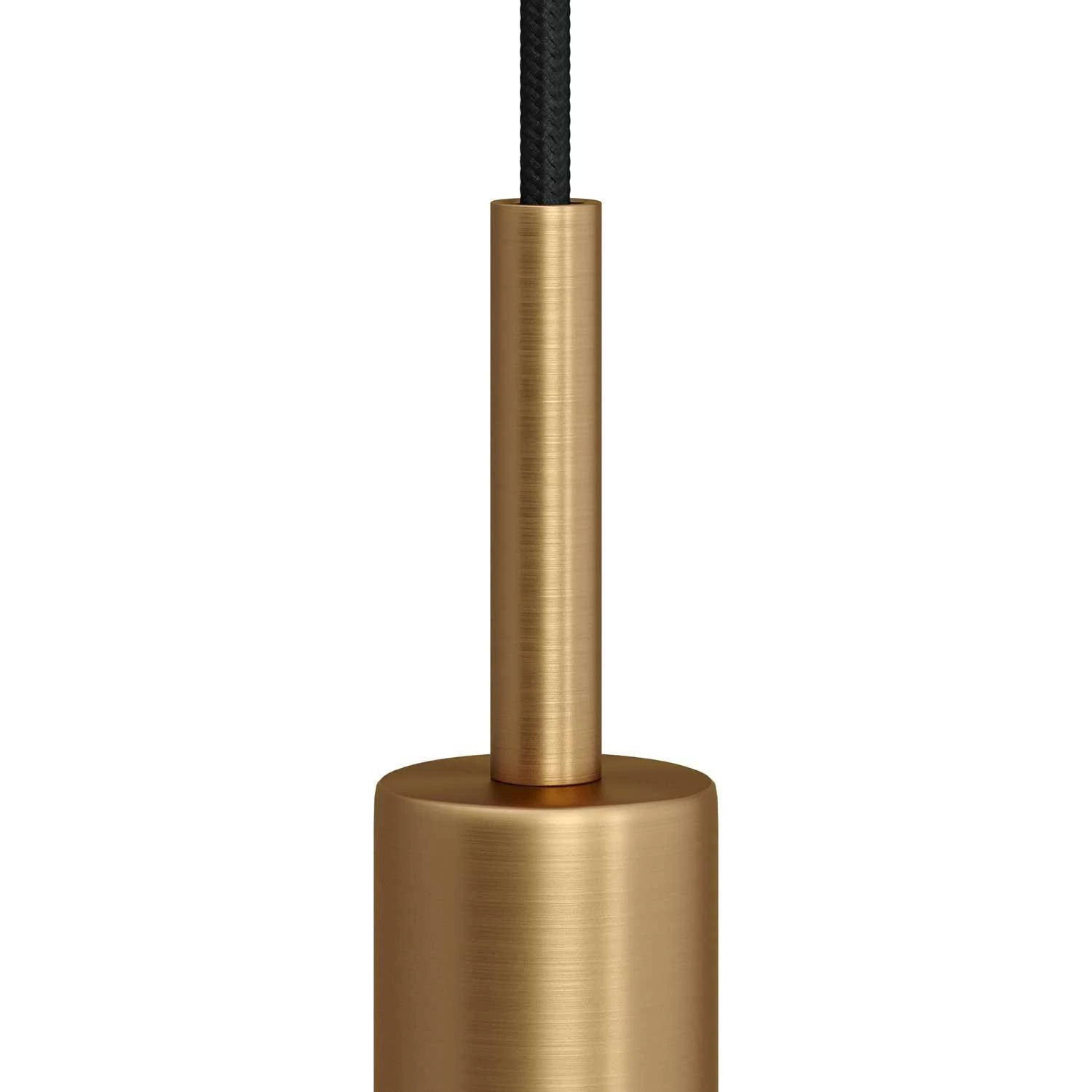 Abrazadera de cable metálico cilíndrico de 7 cm