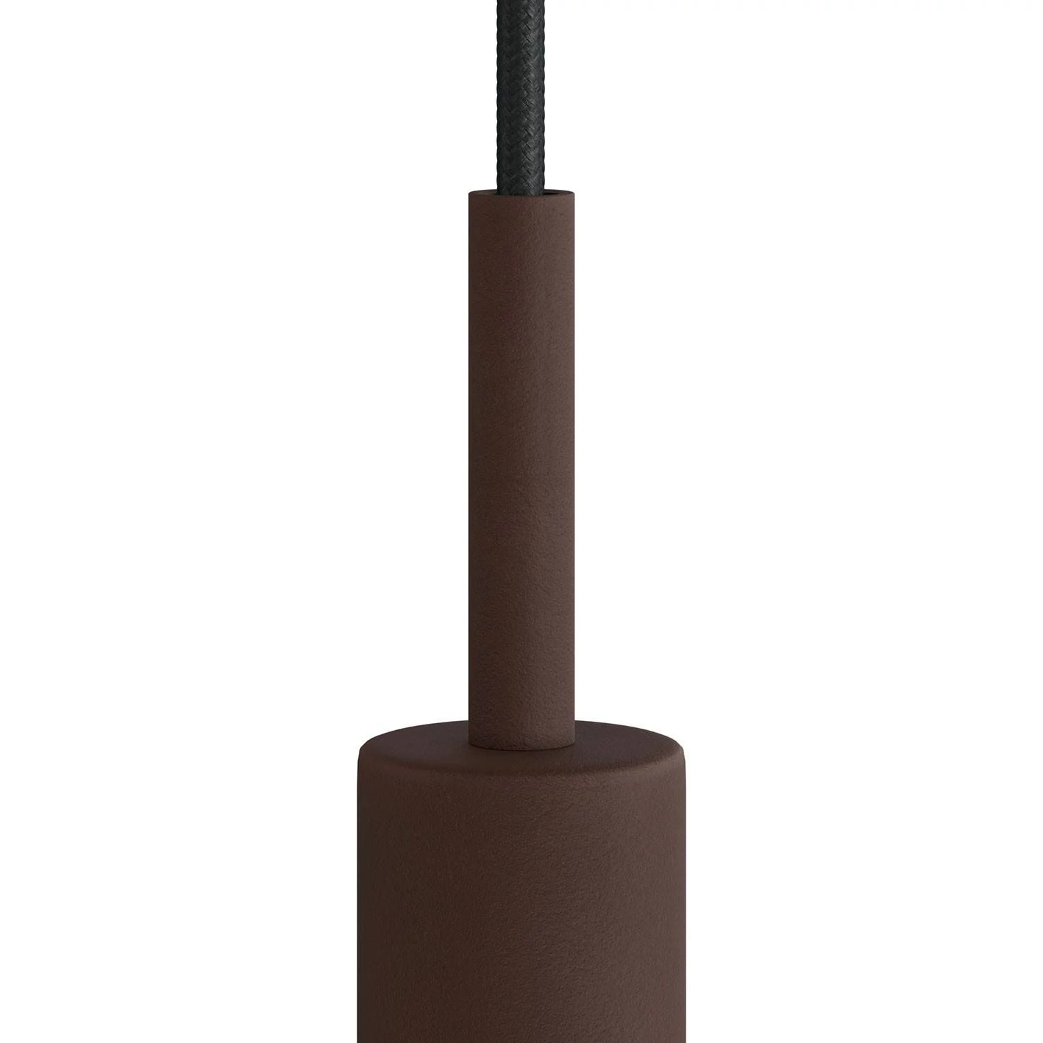 Abrazadera de cable metálico cilíndrico de 7 cm