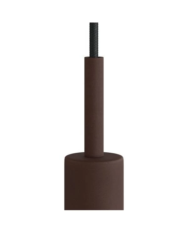 Abrazadera de cable metálico cilíndrico de 7 cm