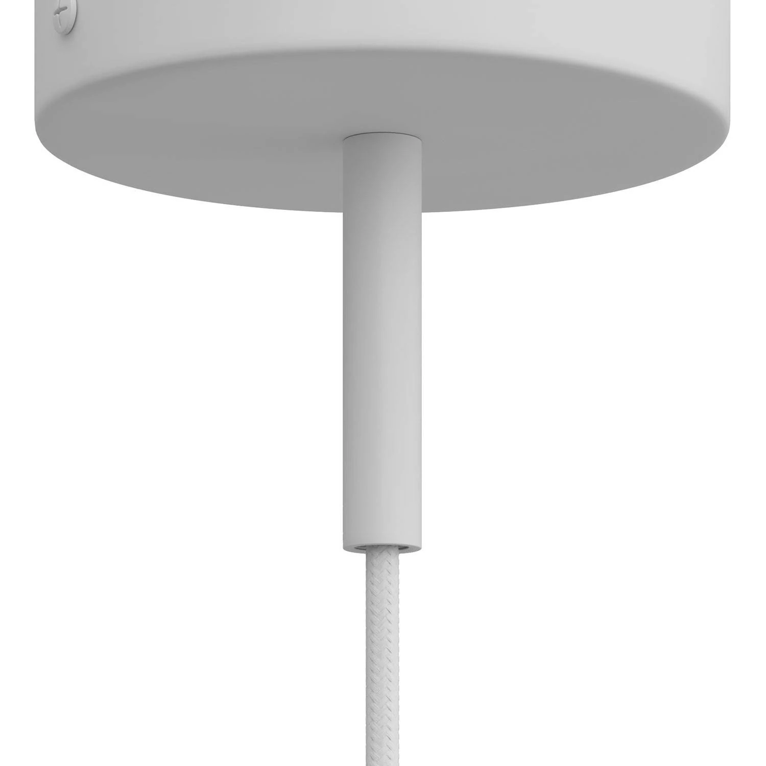 Abrazadera de cable metálico cilíndrico de 7 cm