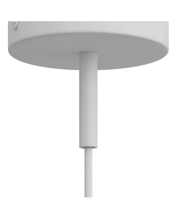 Abrazadera de cable metálico cilíndrico de 7 cm