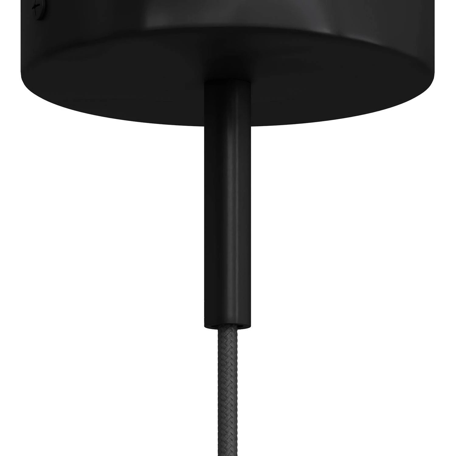 Abrazadera de cable metálico cilíndrico de 7 cm