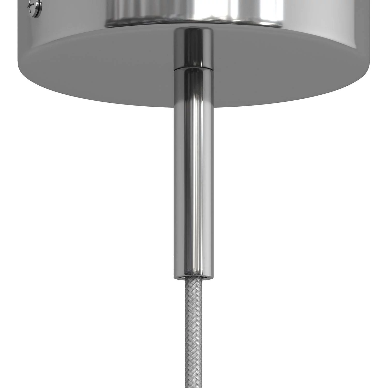 Abrazadera de cable metálico cilíndrico de 7 cm