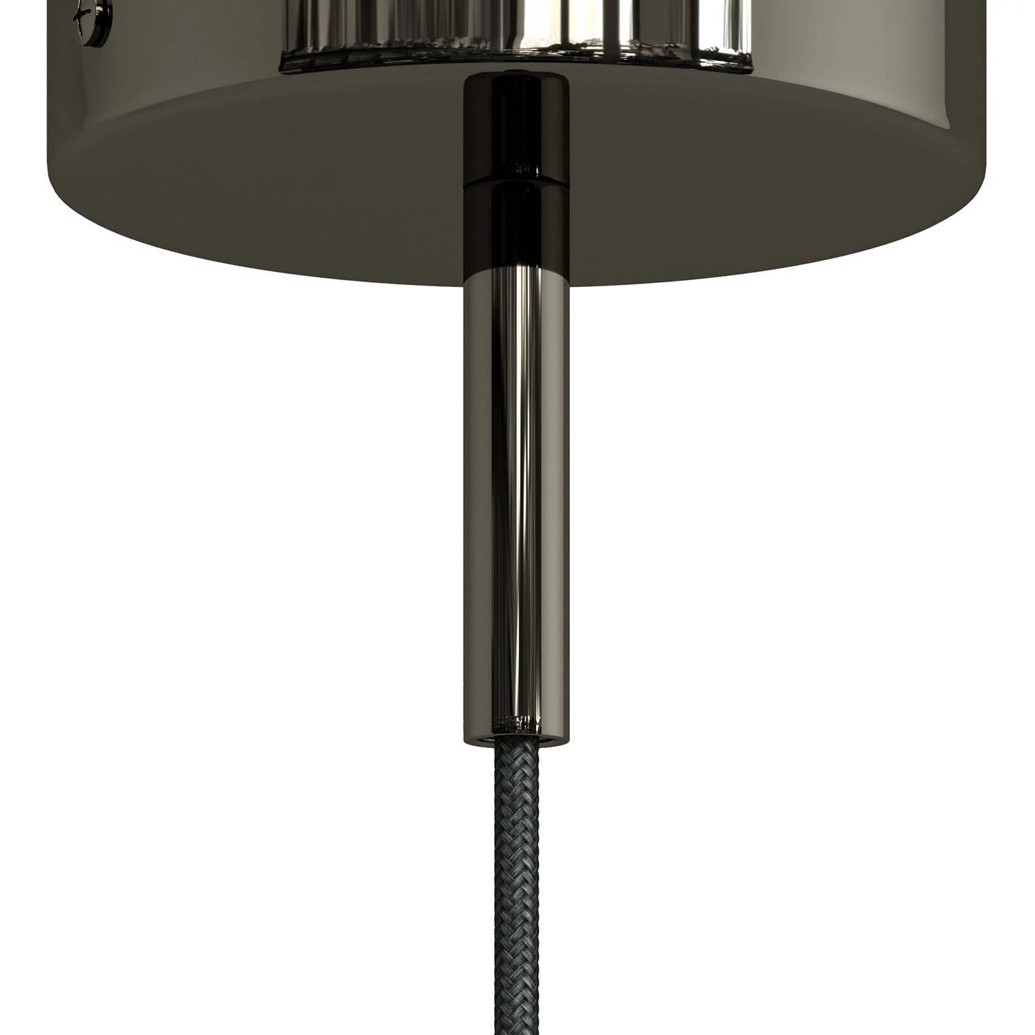 Abrazadera de cable metálico cilíndrico de 7 cm