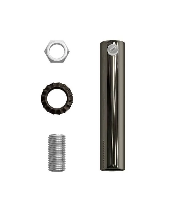 Abrazadera de cable metálico cilíndrico de 7 cm