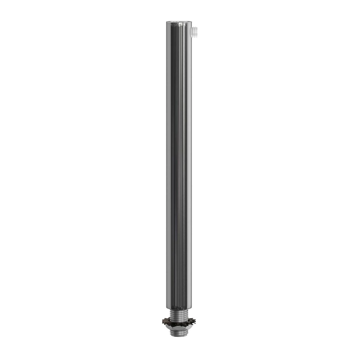 Abrazadera de cable metálico cilíndrico de 15 cm de largo