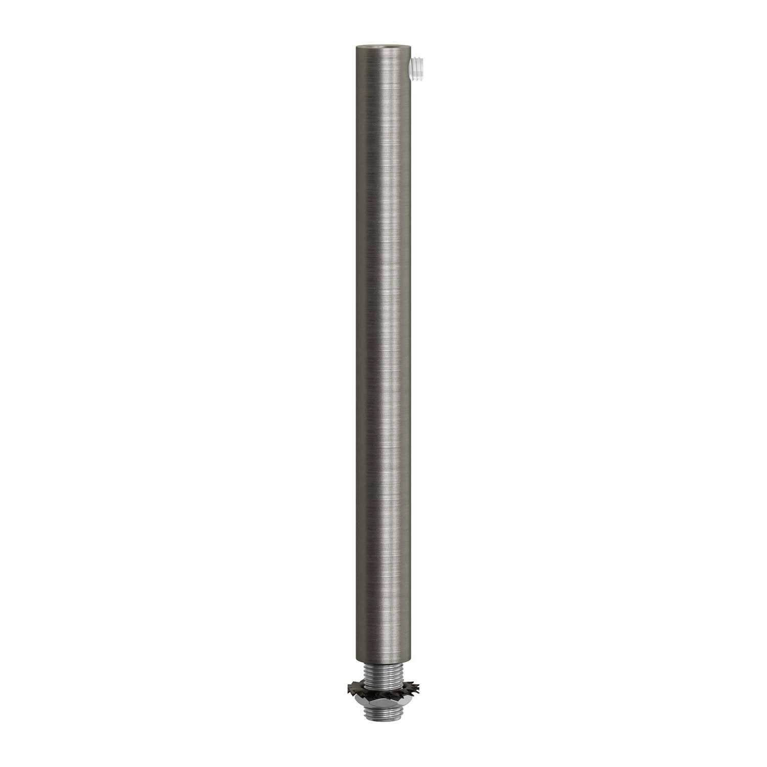 Abrazadera de cable metálico cilíndrico de 15 cm de largo