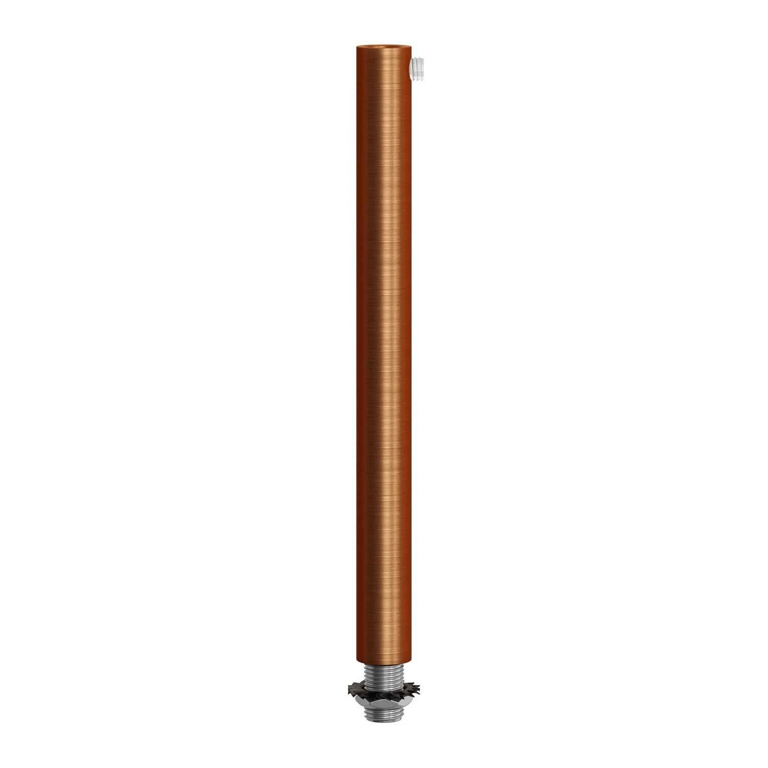 Abrazadera de cable metálico cilíndrico de 15 cm de largo