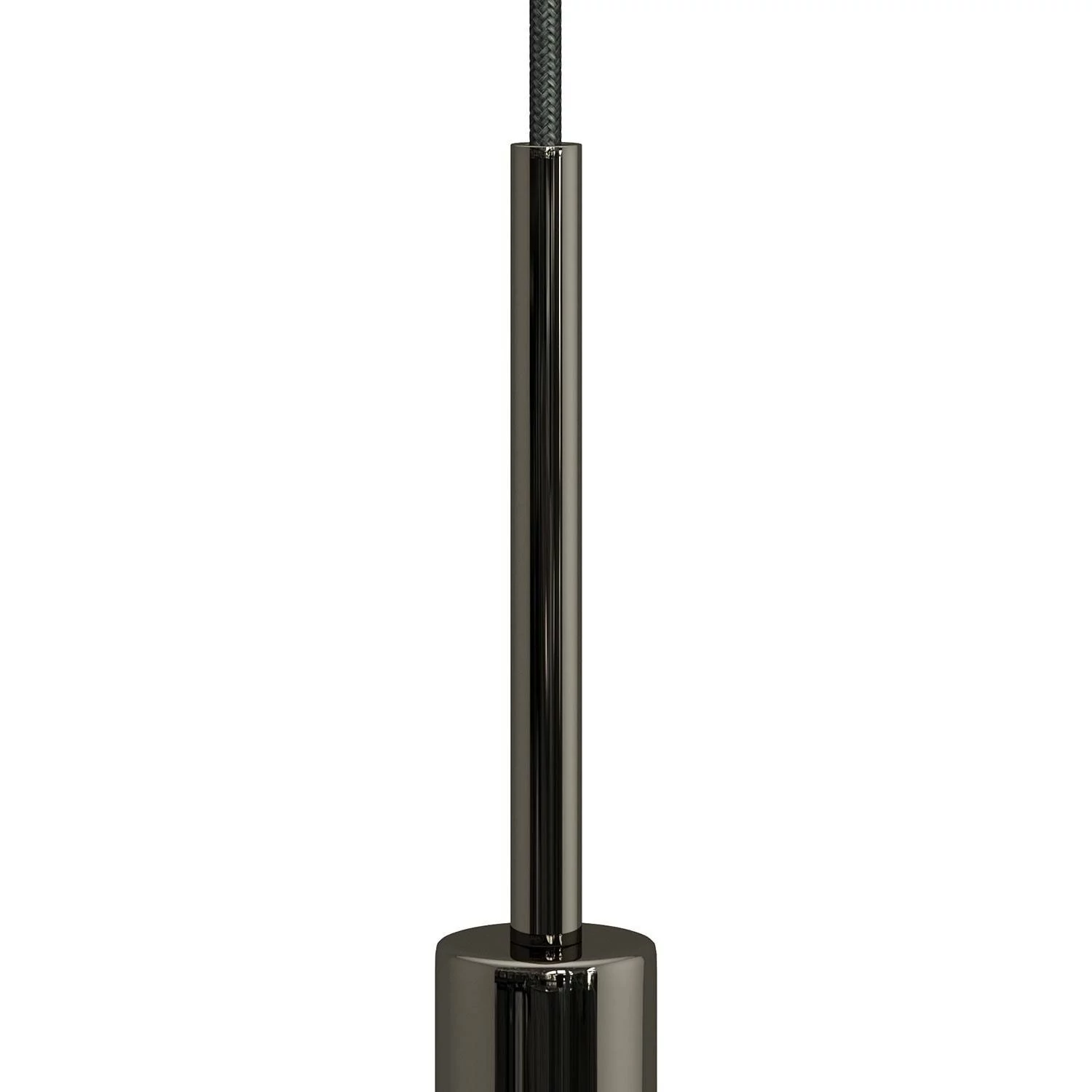 Abrazadera de cable metálico cilíndrico de 15 cm de largo