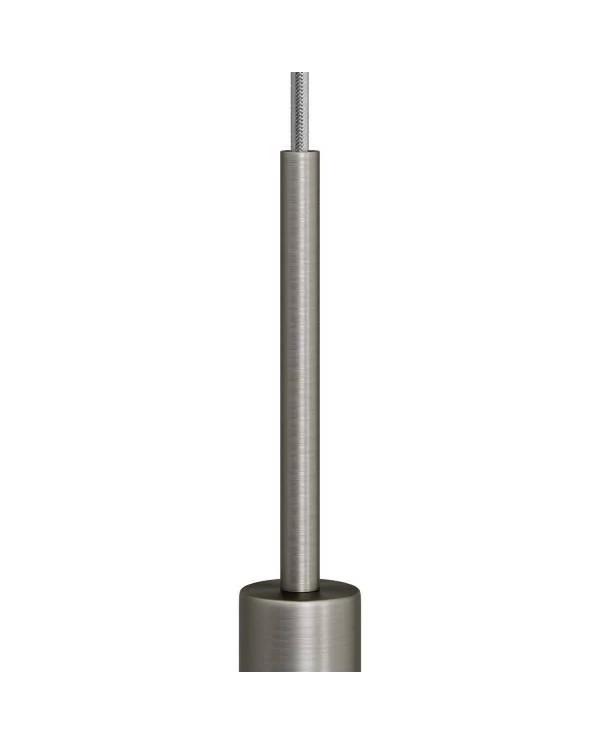 Abrazadera de cable metálico cilíndrico de 15 cm de largo